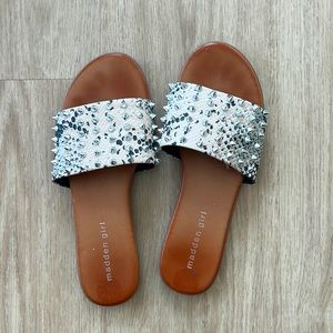 Madden Girl Studded Slides